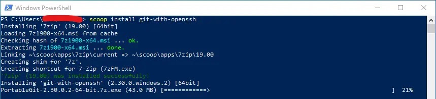 Install Git OpenSSH